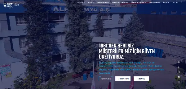 Alfa Kimya Web Sitesi Yayında!